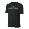 Marine Corps Old Glory Performance T-Shirt - BLACK