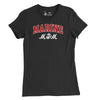 Women's Marine Mom Arch T-Shirt - BLACK