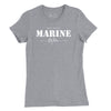 Women's Marine Mom Stencil T-Shirt - HEATHER GREY