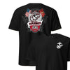 Marines Crossed Flags Crest T-Shirt - BLACK