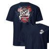Marines Crossed Flags Crest T-Shirt - NAVY
