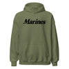 Marines Script Hoodie - OD GREEN