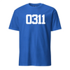 MOS Number Custom Shirt White- Leatherneck For Life - True Royal