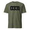 MOS Number Custom Shirt Black- Leatherneck For Life - OD Green