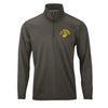 Old School Gold Performance Quarter Zip Pullover - CHARCOAL