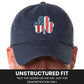 Earned Never Given Unstructured USMC Hat with 3D embroidery- Navy Hat