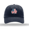 American Flag Shamrock Unstructured Hat - NAVY