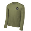 HMH-466 Wolfpack Squadron Long Sleeve Performance T-Shirt - OD Green