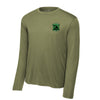 VMM-164 Knightriders Squadron Long Sleeve Performance T-Shirt - OD Green