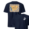 Operation Phantom Fury Battle Map T-Shirt - NAVY