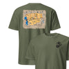 Operation Phantom Fury Battle Map T-Shirt - OD GREEN