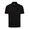 Eagle Globe & Anchor Black Performance Polo Shirt - BLACK