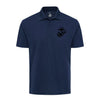 Eagle Globe & Anchor Black Performance Polo Shirt - NAVY