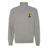 VMFA-235 Death Angels Squadron Quarter Zip Sweatshirt - Heather Grey