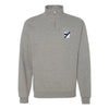 VMFA-214 Black Sheep Squadron Quarter Zip Sweatshirt - Heather Grey