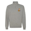 VFMA-312 Checkerboard Squadron Quarter Zip Sweatshirt - Heather Grey