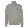 Marine Corps Air Station Iwakuni Quarter Zip Sweatshirt - Heather Grey