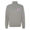 VMM-161 Greyhawks Quarter Zip Sweatshirt - Heather Grey