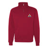 Marine Corps Air Station Iwakuni Quarter Zip Sweatshirt - Red