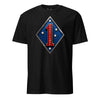 1st Marine Division Diamond Plate T-Shirt - BLACK