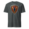 5th Marine Division Diamond Plate T-Shirt - CHARCOAL HEATHER