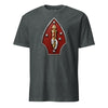 2nd Marine Division Diamond Plate T-Shirt - CHARCOAL HEATHER
