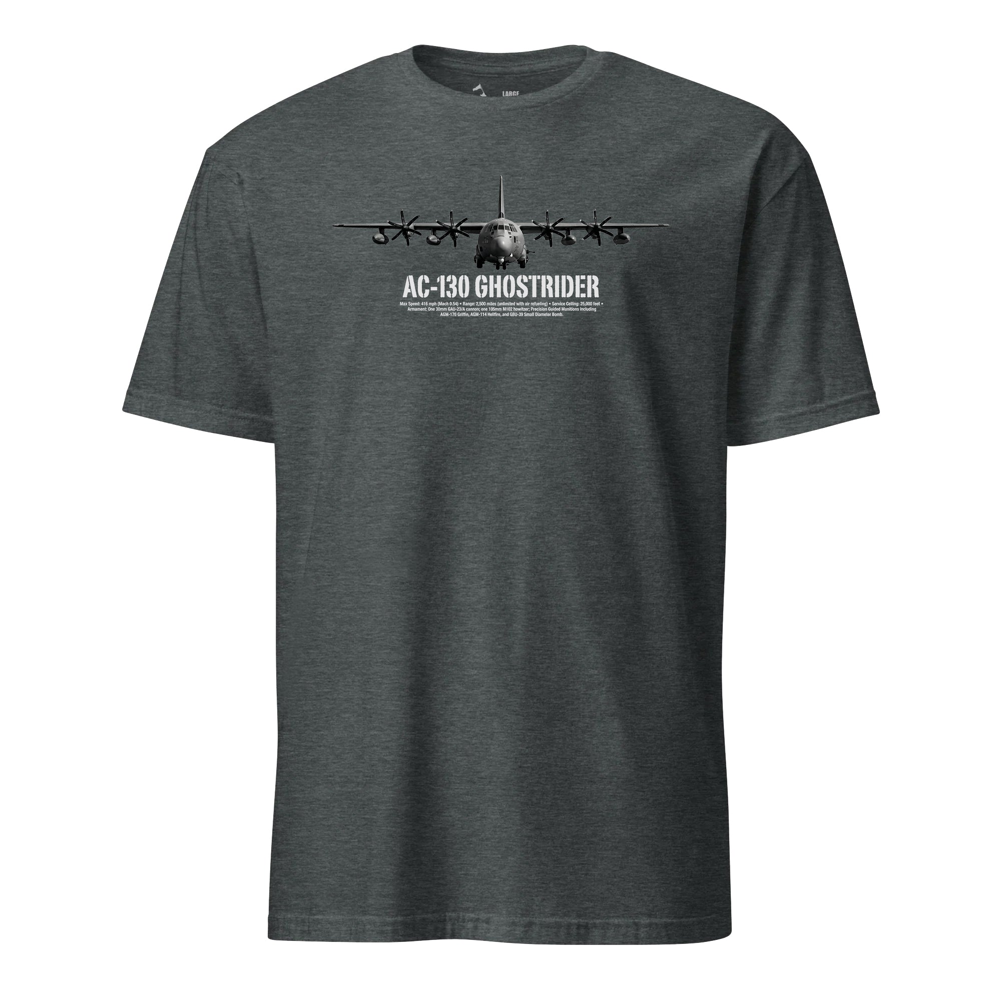 AC-130 Ghostrider Airframe Specs T-Shirt | Leatherneck for Life