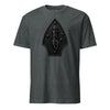2nd Marine Division Diamond Plate Blackout T-Shirt - CHARCOAL HEATHER