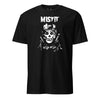 Misfit Skull With Mortars T-Shirt - BLACK
