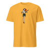 WW2 Pin Up Thompson Sub Machine Gun T-shirt - GOLD