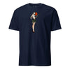 WW2 Pin Up Thompson Sub Machine Gun T-shirt - BLACK