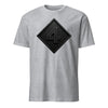 4th Marine Division Diamond Plate Blackout T-Shirt - HEATHER GRAY