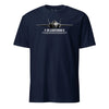 F-35 Lightning II Airframe Specs T-Shirt - NAVY