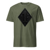 1st Marine Division Diamond Plate Blackout T-Shirt - OD GREEN