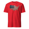 We the People Wooden Flag T-Shirt - RED