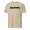 U.S. Marines OD Green Uniform Tape T-Shirt - SAND