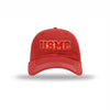 USMC 3D Embroidered Patch Soft Mesh Trucker - RED/WHITE