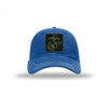 OD Green & Black EGA PVC Patch Soft Mesh Trucker - ROYAL/WHITE