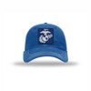 Navy & Silver EGA PVC Patch Soft Mesh Trucker - ROYAL/WHITE