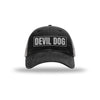 Devil Dog Carbon Fiber Patch Soft Mesh Trucker - BLACK/CHARCOAL