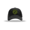 USMC Seal OD Green Patch Soft Mesh Trucker - BLACK/CHARCOAL