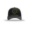 Earned Never Given OD Green Patch Soft Mesh Trucker - BLACK/WHITE
