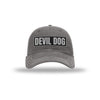 Devil Dog Carbon Fiber Patch Soft Mesh Trucker - GREY/WHITE