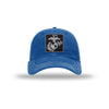 EGA Square Carbon Fiber Patch Soft Mesh Trucker - ROYAL/WHITE