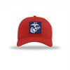 Navy & Silver EGA PVC Patch Structured Hat - RED