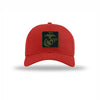OD Green & Black EGA PVC Patch Structured Hat - RED