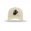 Eagle Globe & Anchor Carbon Fiber Patch Structured Hat - STONE
