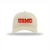 USMC 3D Embroidered Patch Structured Hat - STONE