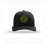 USMC Seal OD Green Patch Structured Trucker - BLACK/WHITE