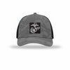 EGA Square Carbon Fiber Patch Camo Structured Trucker - GREY CAMO/BLACK